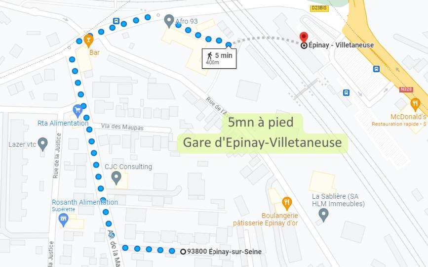 Parking Prive Gratuit - 15Mn Paris - Gare A Pied En 5Mn - Tout Equipee - Terrasse - Jardin - Stade De France - Casino D'Enghien - Hippodrome, Universite Épinay-sur-Seine Extérieur photo
